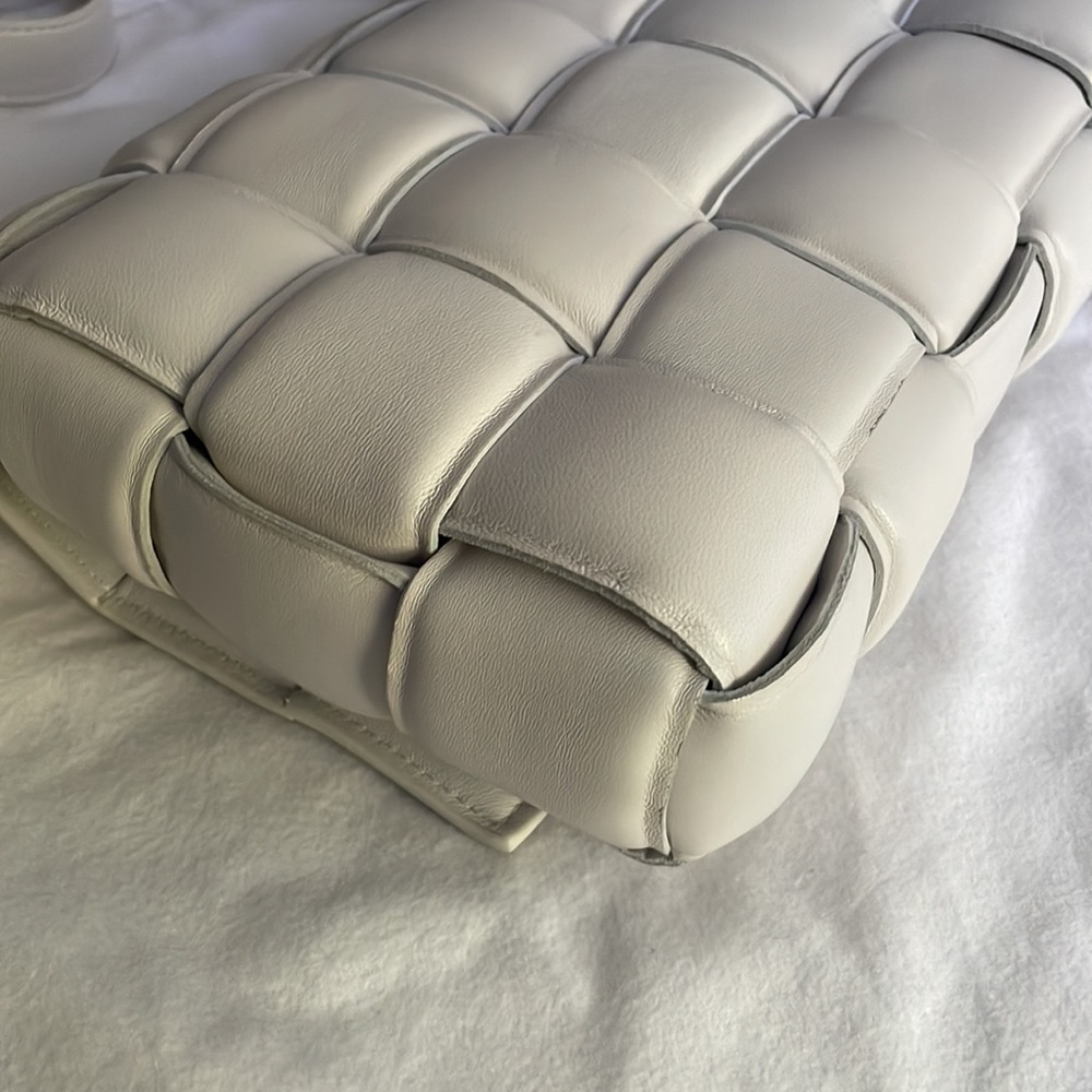 Bottega Veneta White Casette Bag